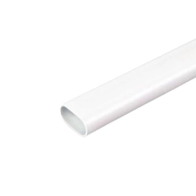 Picture of 25MM OVAL CONDUIT WHITE 2.44M