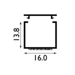 Picture of 16MM MINI TRUNKING S/ADHESIVE WHITE 2.44M