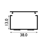 Picture of 38MM MINI TRUNKING S/ADHESIVE WHITE 2.44M