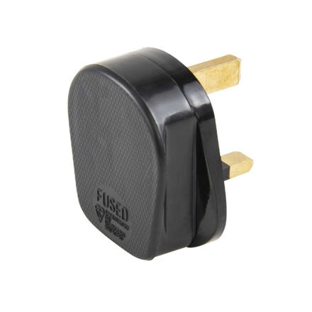 Picture of BCP561 / SPEA0071 13AMP BLACK RUBBER PLUG