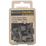 Picture of 1.00/1.5MM T+E GREY CABLE CLIPS (PACK OF 14)
