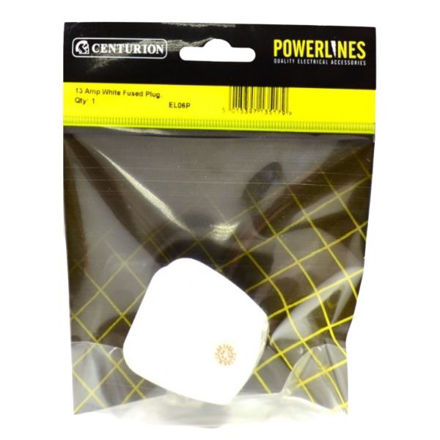 Picture of 13 AMP WHITE FUSED PLUG