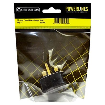 Picture of FUSED BLACK TOUGH PLUG - 13 AMP