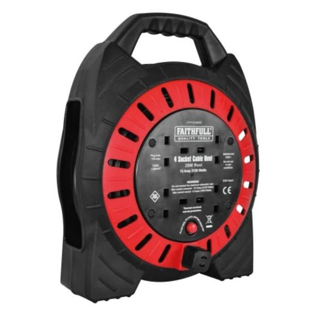 Picture of FAITHFULL 240V 20MTR 13A CABLE REEL