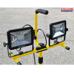 Picture of FAITHFULL 240V LED TWIN HEAD TRIPOD SITELIGHT