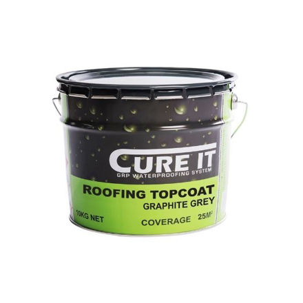 Picture of CURE IT ROOFING TOPCOAT 10KG GRAPHITE GREY