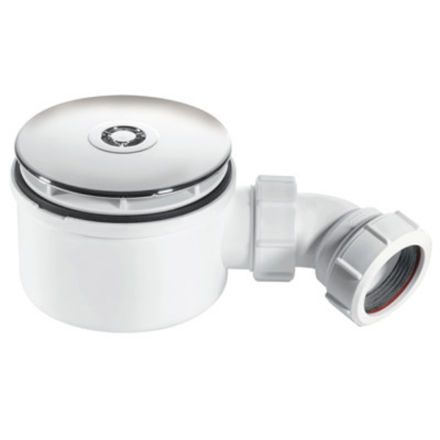 Picture of MCALPINE 90MM SHALLOW SHOWER TRAP CHROME PLASTIC ST90CP1070