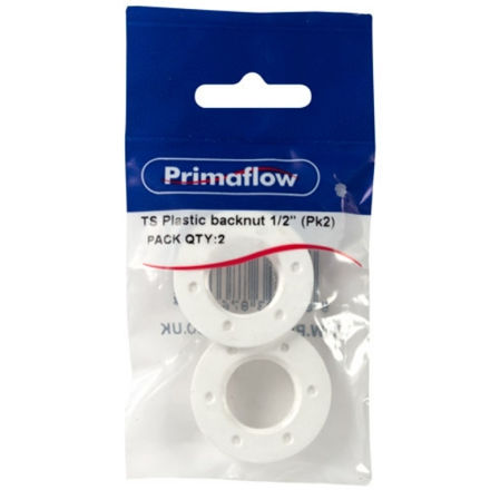 Picture of 9PBK122 PLASTIC BACKNUT 1/2"" 2PK