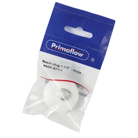 Picture of PRIMAFLOW BASIN PLUG WHITE 1 1/2"