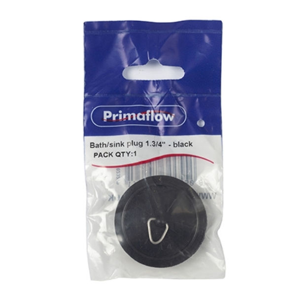 Picture of PRIMAFLOW BATH/SINK PLUG BLACK 1 3/4"
