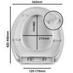 Picture of FRESSSH WHITE SOFT CLOSE TOILET SEAT