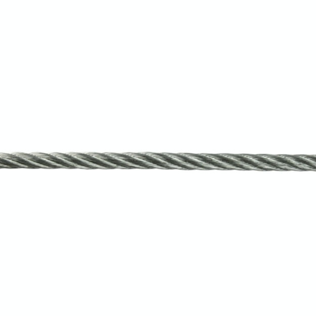 Picture of 3834032 3MM (1/8"")GALV WIRE ROPE PER MTR