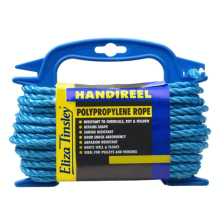 Picture of 3390040 4MM BLUE POLYP ROPE HANDIREEL 15M