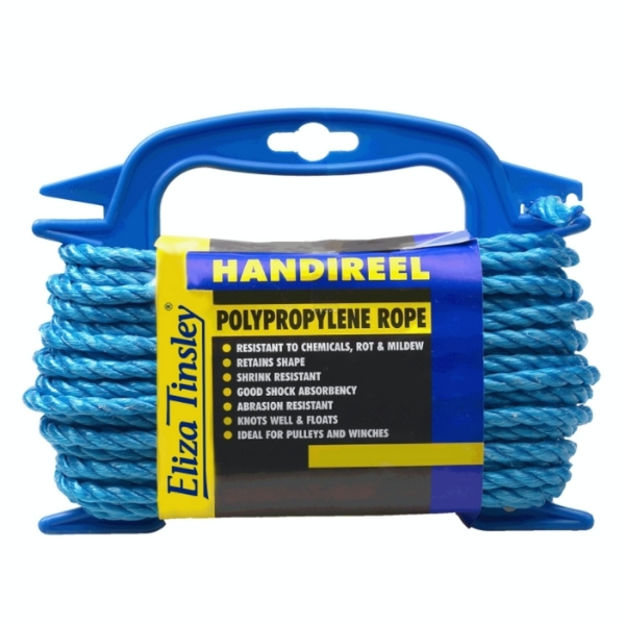 Picture of 3390060 6MM BLUE POLYP ROPE HANDIREEL 15M