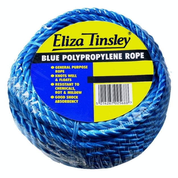 C L Jones. 3832080 8MM BLUE POLYPROP. ROPE 30M