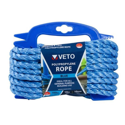 Picture of BLUE POLY ROPE 10MM X 10M WINDER