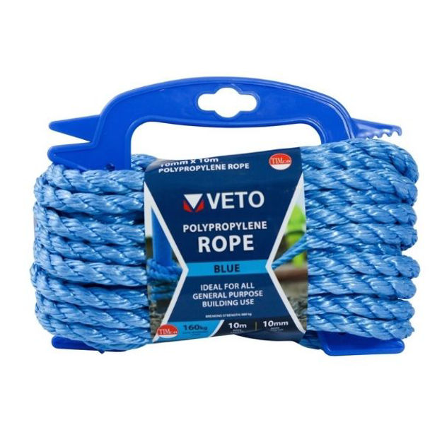 Picture of BLUE POLY ROPE 10MM X 10M WINDER