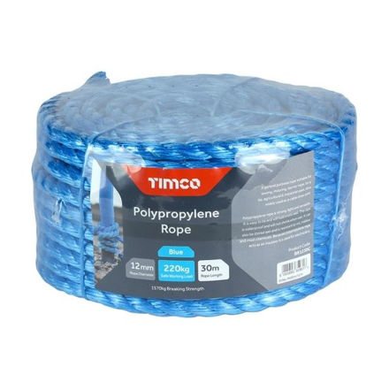 Picture of BLUE POLY ROPE 12MM X 30M COIL