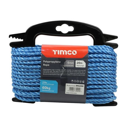 Picture of BLUE POLY ROPE 6MM X 20M WINDER