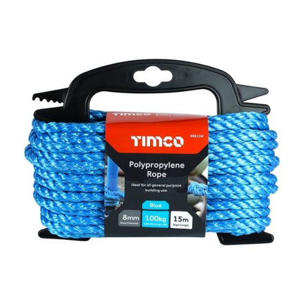 Picture of BLUE POLY ROPE 8MM X 15M WINDER