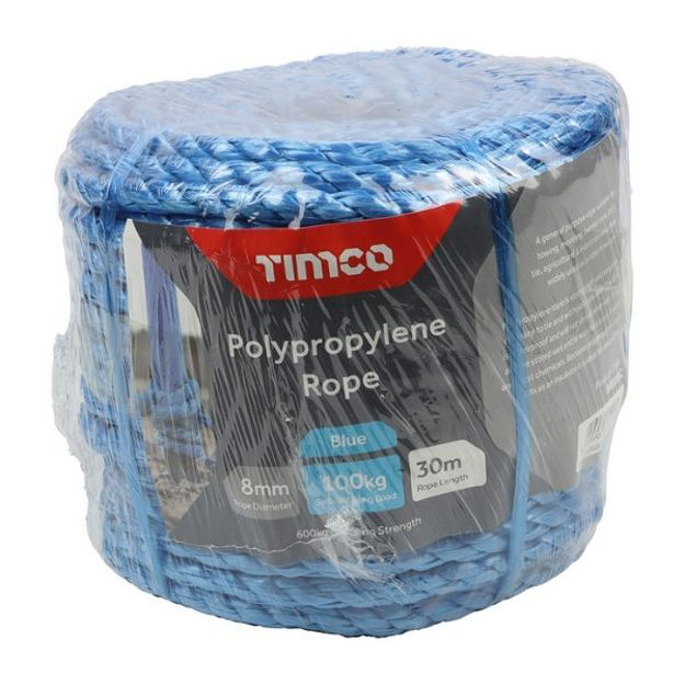 Picture of BLUE POLY ROPE 8MM X 30M COIL