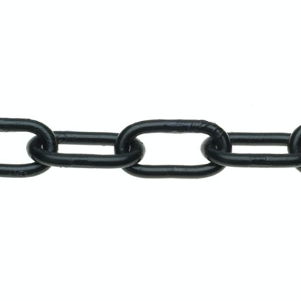 Picture of 3442203 6MM BLACK LONG LINK CHAIN PER MTR