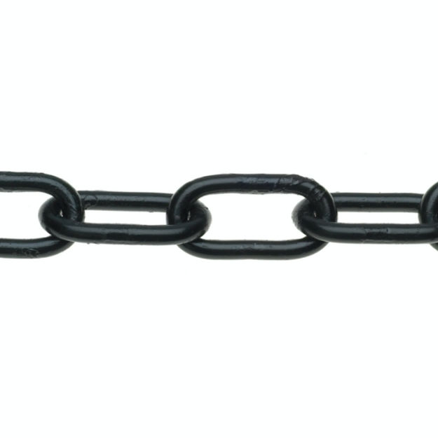 Picture of 3442203 6MM BLACK LONG LINK CHAIN PER MTR