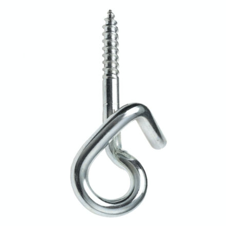 Square L Shaped Screw Hooks 50mm / 75mm Cup Dresser Shouldered Screw in