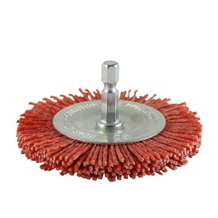 Picture of DRILL NYLON WHEEL BRUSH 100MM