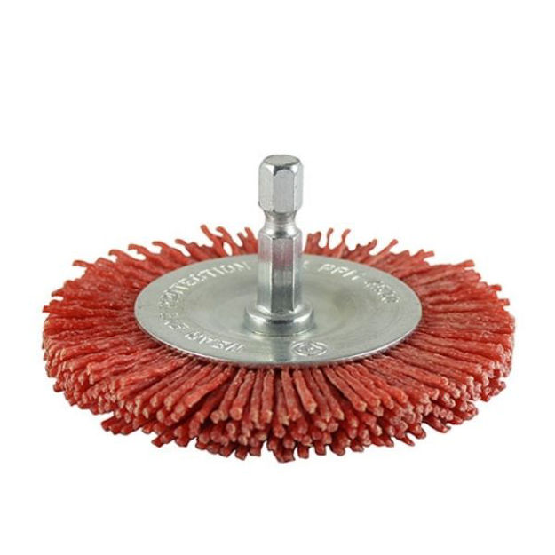 Picture of DRILL NYLON WHEEL BRUSH 75MM