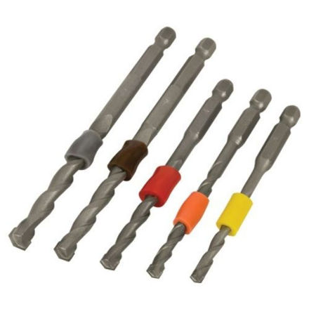 Picture of TREND CRAFTPRO SNAPPY MASONRY DRILL BIT SET WITH DEPTH BANDS (5 PIECE)