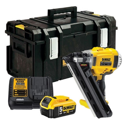 Picture of DEWALT 18V XR BRUSHLESS FRAMING NAILER 90MM 2X5.0AH LI-ION BATTERIES