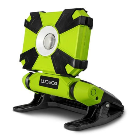 Picture of LUCECO RECHARGEABLE CLAMP WORK LIGHT 900 LUMENS 9W - USB CHARGE