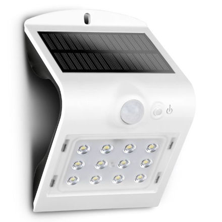 Picture of LUCECO SOLAR GUARDIAN WALL LIGHT 220 LUMENS WHITE
