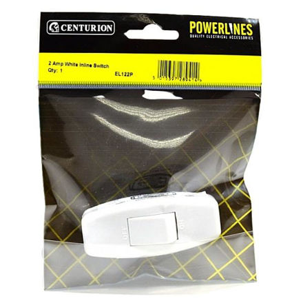 Picture of 2 AMP WHITE INLINE SWITCH