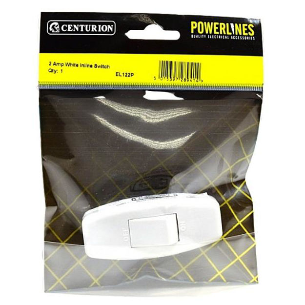 Picture of 2 AMP WHITE INLINE SWITCH