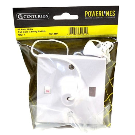 Picture of 45 AMP WHITE PULL CORD CEILING SWITCH