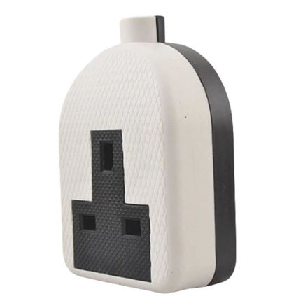 Picture of 13 AMP RUBBER SINGLE TRAILING SOCKET