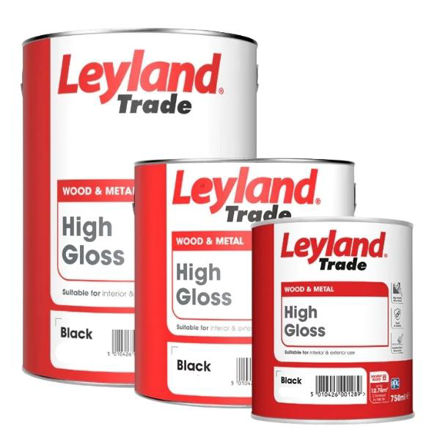 Picture of LEYLAND TRADE HIGH GLOSS WOOD & METAL BLACK