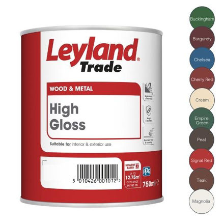 Picture of LEYLAND TRADE HIGH GLOSS WOOD & METAL PAINT 750ML