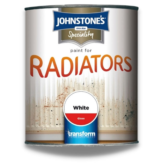 Picture of JOHNSTONES RADIATOR PAINT GLOSS WHITE