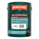 Picture of JOHNSTONES WOODWORKS QUICK DRY POLYURETHANE FLOOR VARNISH CLEAR 2.5L