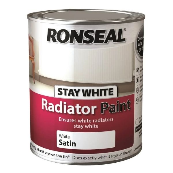 C L Jones. RONSEAL ONE COAT STAY WHITE RADIATOR PAINT SATIN