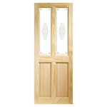 Picture of X L JOINERY VICTORIAN OBSCURE GLAZED PINE DOOR 35X1981MM