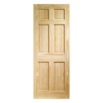 Picture of X L JOINERY CLEAR PINE COLONIAL 6 PANEL DOOR 35X1981MM