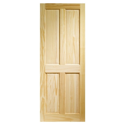 Picture of X L JOINERY CLEAR PINE VICTORIAN 4 PANEL DOOR 35X1981MM