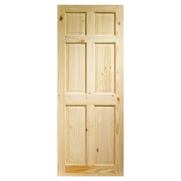 Picture of X L JOINERY KNOTTY PINE COLONIAL 6 PANEL DOOR 35X1981MM