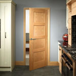 Picture of X L JOINERY OAK SHAKER 4 PANEL DOOR 35X1981MM