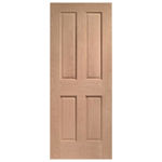 Picture of X L JOINERY OAK VICTORIAN 4 PANEL DOOR 35X1981MM
