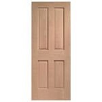 Picture of X L JOINERY OAK VICTORIAN 4 PANEL DOOR 35X1981MM
